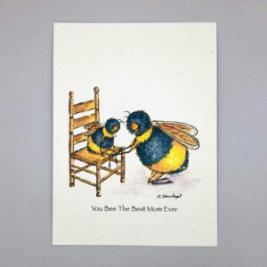 Best Mom Ever - Just Bee & Me Greeting Cards