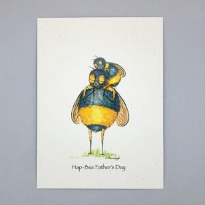 Hap-Bee Father's Day - Just Bee & Me Greeting Cards