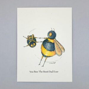 Best Dad Ever - Just Bee & Me Greeting Cards