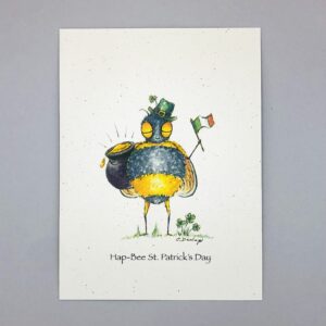 Hap-Bee St. Patrick's Day - Just Bee & Me Greeting Cards