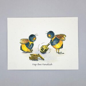 Hap-Bee Hanukkah - Just Bee & Me Greeting Cards