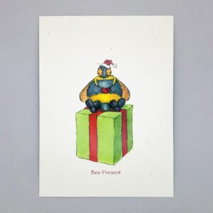 Bee Present Holidays - Just Bee & Me Greeting Cards