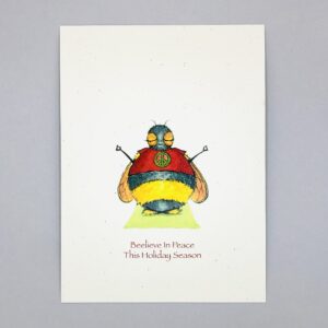Beelieve in Peace this Holiday Season - Just Bee & Me Greeting Cards