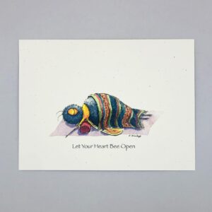 Let Your Heart Bee Open - Just Bee & Me Greeting Cards