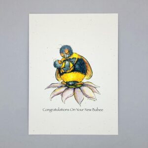 Congratulations On Your New Babee - Just Bee & Me Greeting Cards