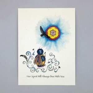 Her Spirit Bee  - Just Bee & Me Greeting Cards