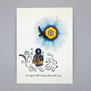 His Spirit Bee  - Just Bee & Me Greeting Cards