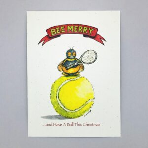Bee Merry Tennis  - Just Bee & Me Greeting Cards