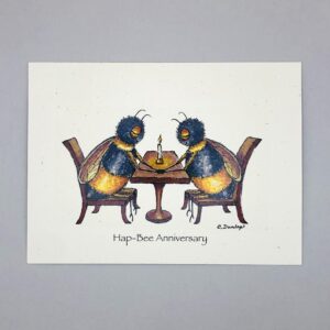 A HapBee Anniversary - Just Bee & Me Greeting Cards