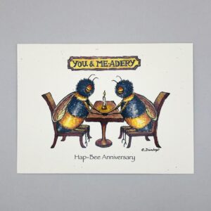 A HapBee Anniversary - Just Bee & Me Greeting Cards