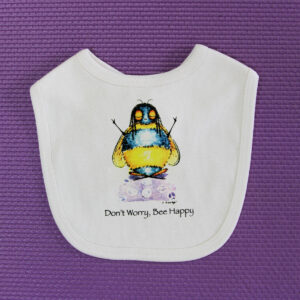 ‘Don't Worry, Bee Happy’ Bib