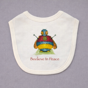 ‘Beelieve in Peace’ Bib