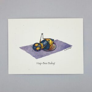 Hap-Bee Baby! - Just Bee & Me Greeting Cards