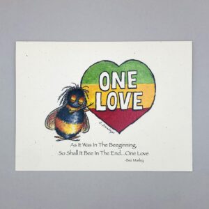 One Love - Just Bee & Me Greeting Cards