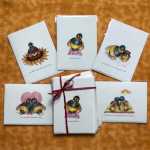 5 Pack of Valentine‘s Bee Cards