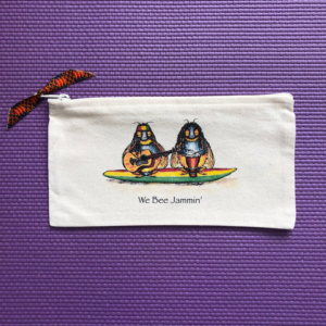 We Bee Jammin’ Canvas Zip Pouch