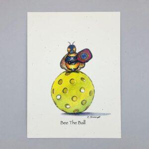 Pickleball - Just Bee & Me Greeting Cards
