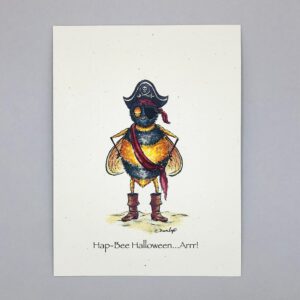 Hap-Bee Halloween... Arrr! - Just Bee & Me Greeting Cards