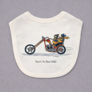 ‘Born to Bee Wild' Bib