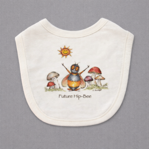 ‘Future Hip-Bee' Mushroom Bib